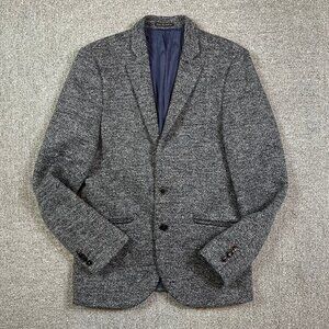 Scotch & Soda Gray Herringbone Blazer